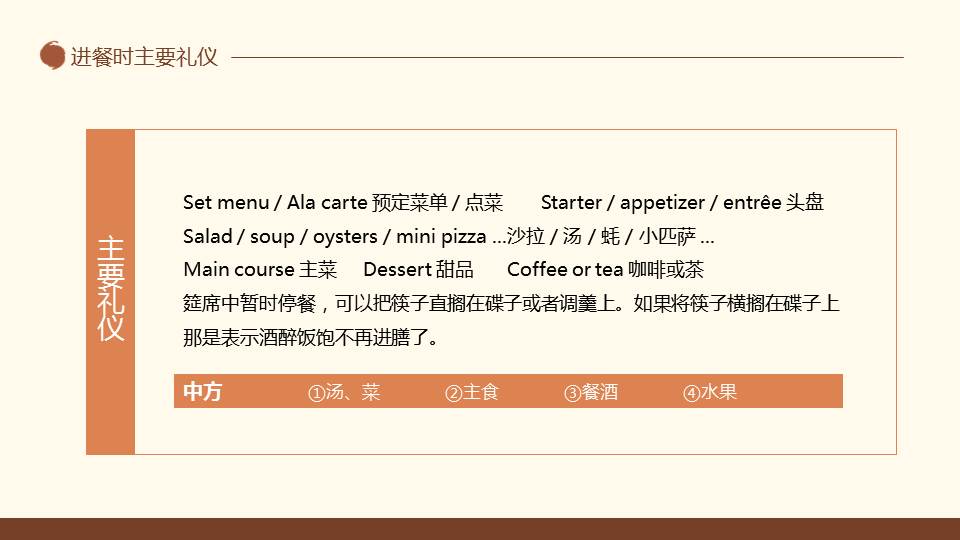 中西方餐桌礼仪培训PPT课件分享，共21P