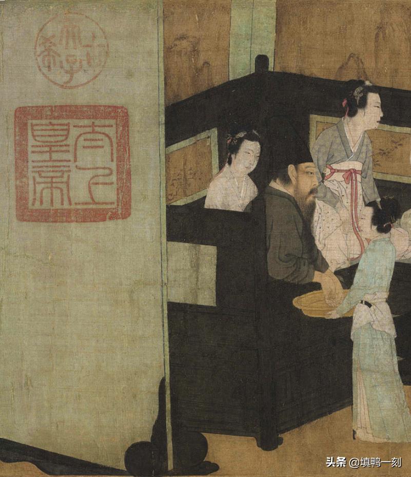 韩熙载夜宴图是真开心还是假开心,上新了故宫第四期韩熙载夜宴图