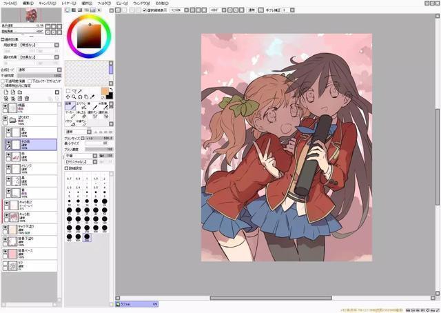 板绘sai伪厚涂上色,sai厚涂板绘人物