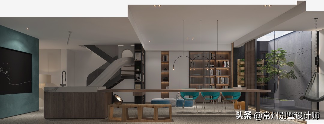 现代风格常州别墅装修实景案例,常州别墅装修现代轻奢风格