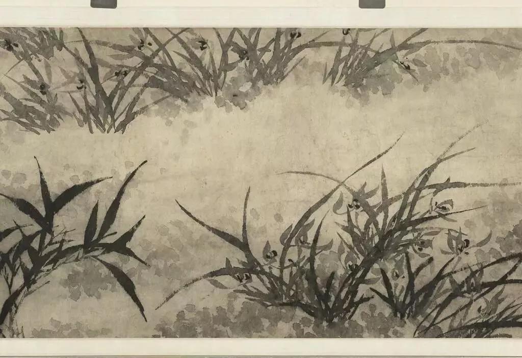 国画兰花加花瓶作品欣赏图片,五幅古代名家笔下的国画兰花欣赏