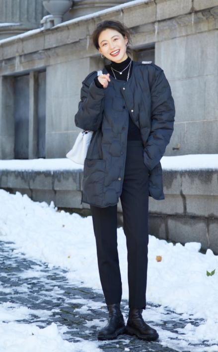 大冬天长筒靴该怎么穿才是最时尚,适合大粗腿的烟筒靴