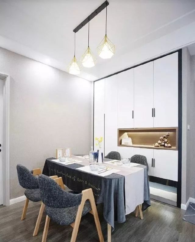 小户型餐厅客厅一体装修设计,客厅餐厅玄关小户型装修效果图