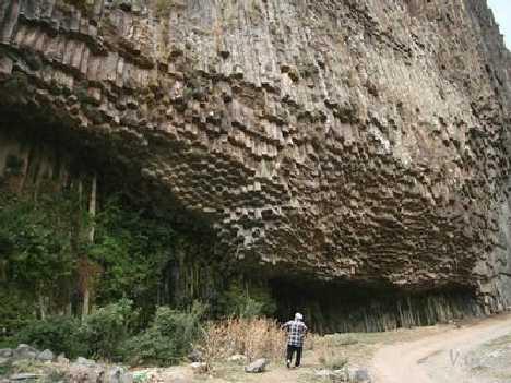 七星岩自然奇观图片,玄武岩奇景