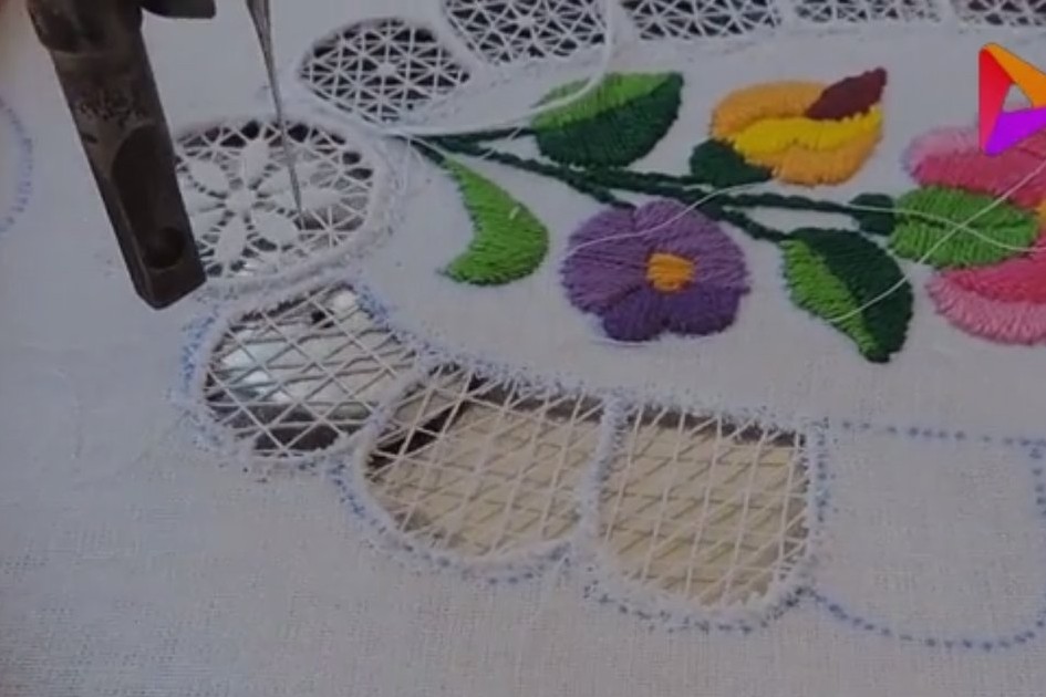 缝纫机绣毛线教程,贴布绣怎么刺绣不漏