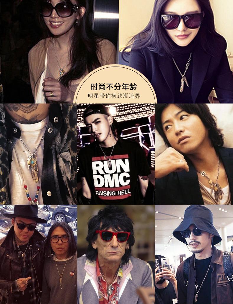 手工纯银项链999纯银正品网红爆款,羽毛纯银项链