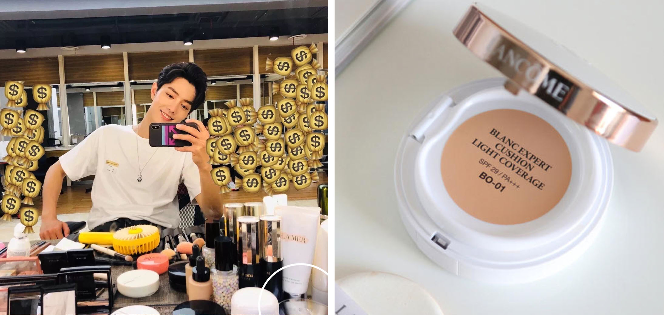 扒肖战化妆品,扒一扒明星化妆台化妆品