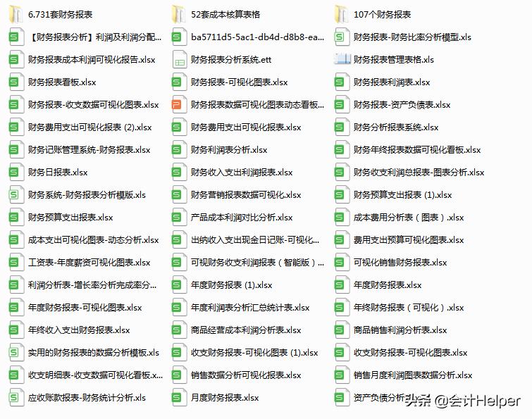 excel财务基础报表模板,excel财务数据分析可视化报表教程