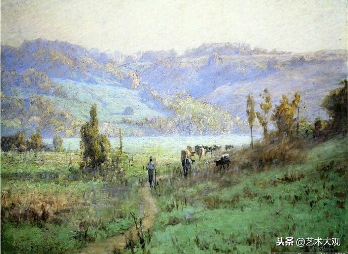 扎伊努林画家风景油画作品欣赏,美国油画家史蒂夫索杰风景画欣赏