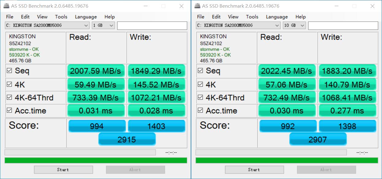 金士顿a2000250g评测,金士顿a2000500gbm.2nvmessd芯片