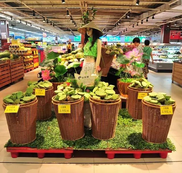 超市春游踏青创意陈列,超市创意陈列欣赏