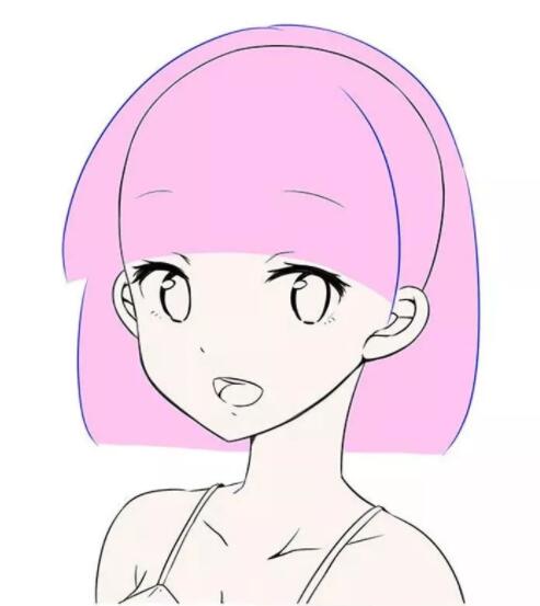 幼儿画头发怎么画,画完脸型怎么画头发