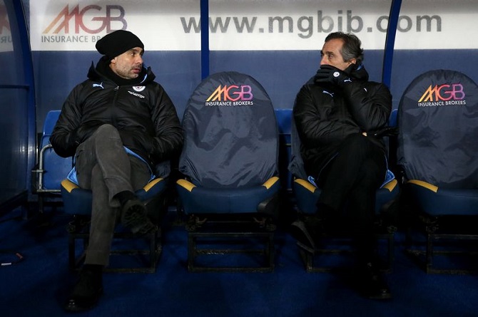 赛程导致英超全军覆没瓜帅同意,曼城横扫皇马瓜帅激情庆祝