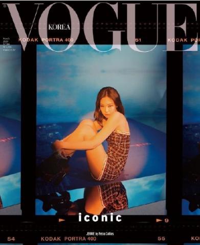 jennie六大女刊全满贯,韩国女爱豆人气前十名jennie