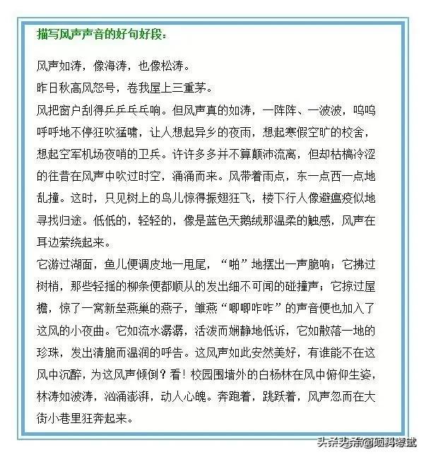 小学1-6年级语文每日积累,小学语文课本优秀文章