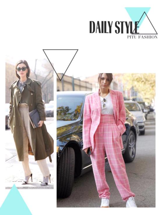 今年流行的纸袋裤怎么穿,新款流行好看显瘦百搭裤