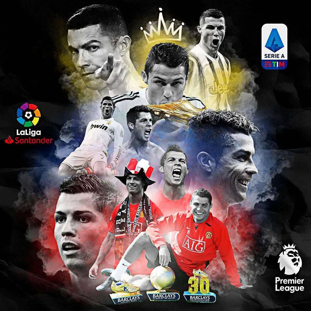 足坛一夜四消息：曼联传奇狂吹C罗，欧足联认怂，皇马拉莫斯分手