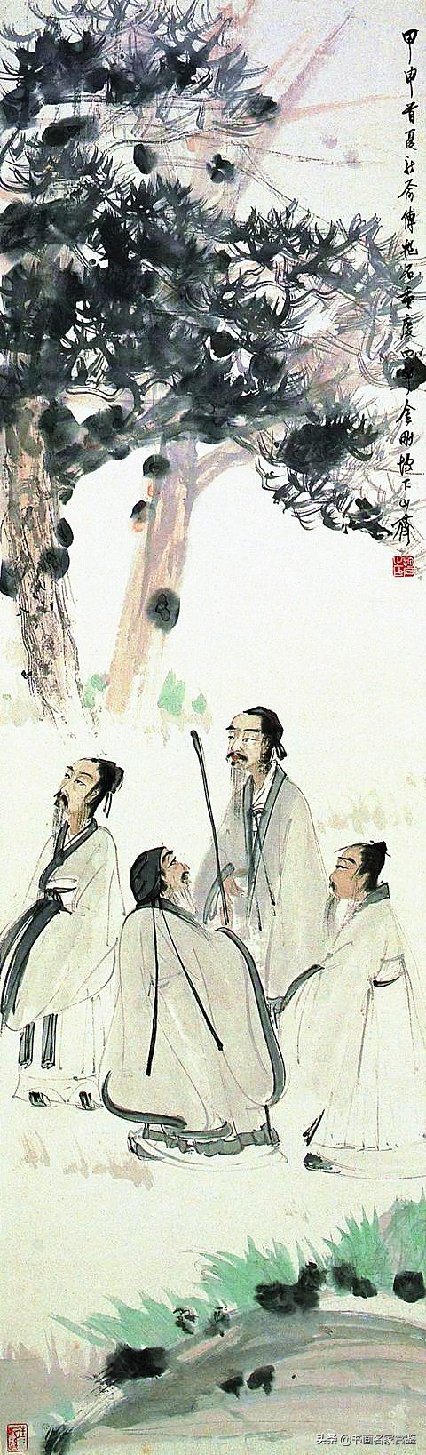 傅抱石大师作品图片,中国画坛巨擘
