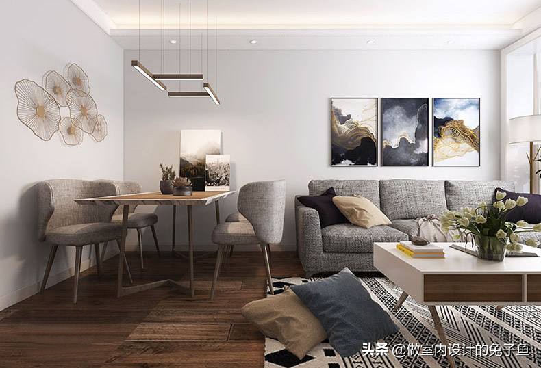 客厅和餐厅连在一起怎么搭配,客厅沙发和餐桌放一起如何搭配