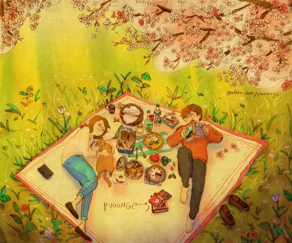 这些画也太甜了吧!!!看完只想谈!恋!爱