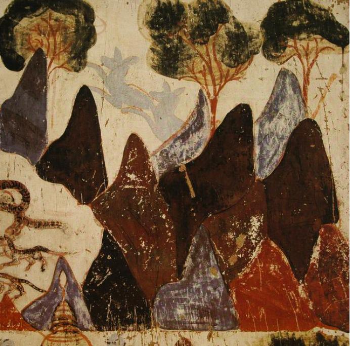 敦煌428窟介绍,敦煌329窟壁画飞天图