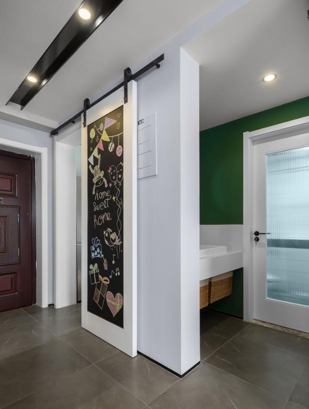 厨房推拉门安什么玻璃好看,厨房推拉门安什么样的