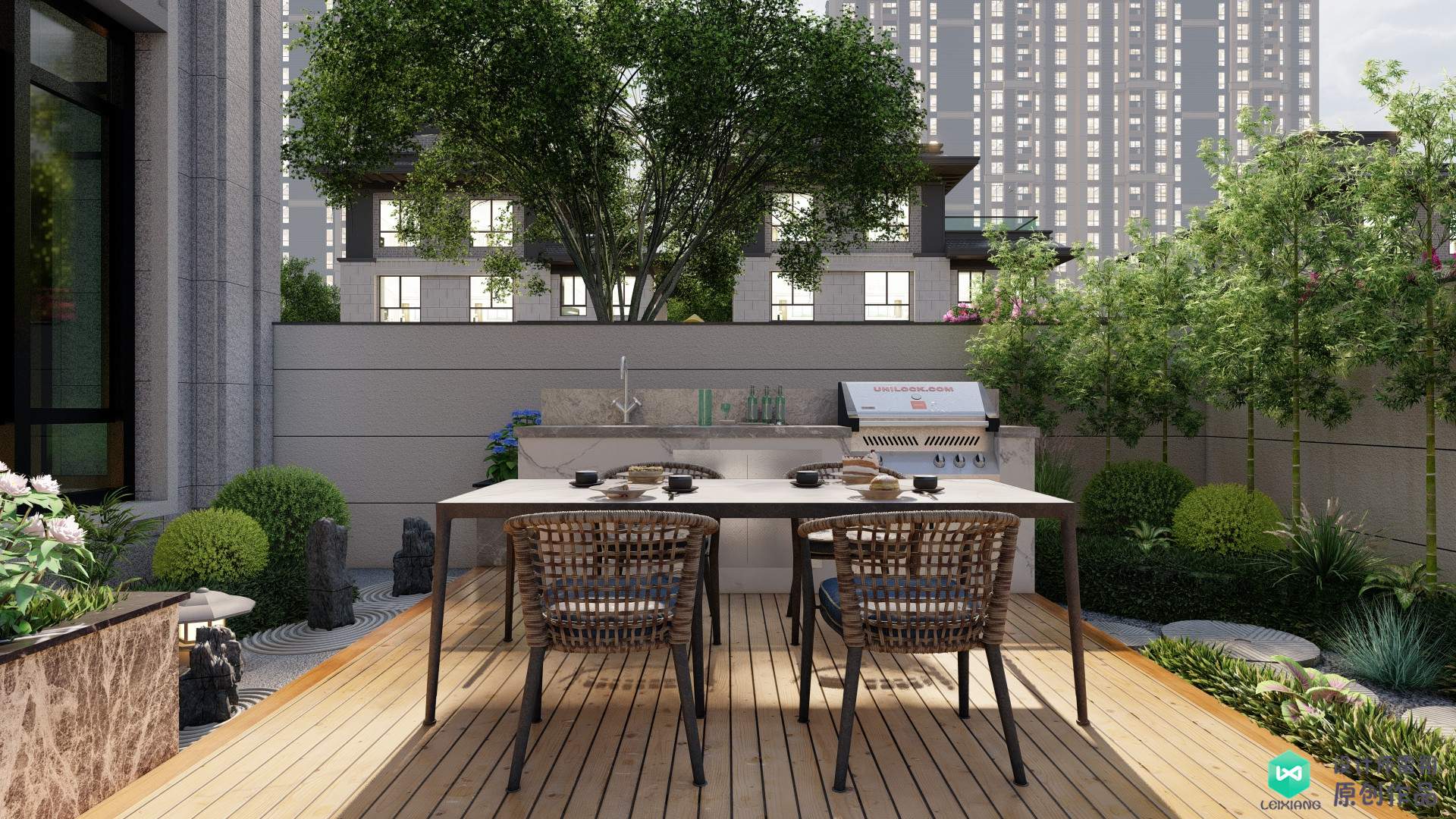 老公买下85㎡庭院，地面非要全部做硬化铺装，邻居竟想照着装