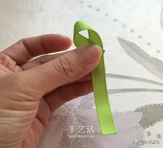 简单小清新丝带花朵发饰diy,安徽丝带手工小花朵装饰胸花教程