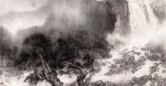 他笔下的虎充满了人的柔情与善意