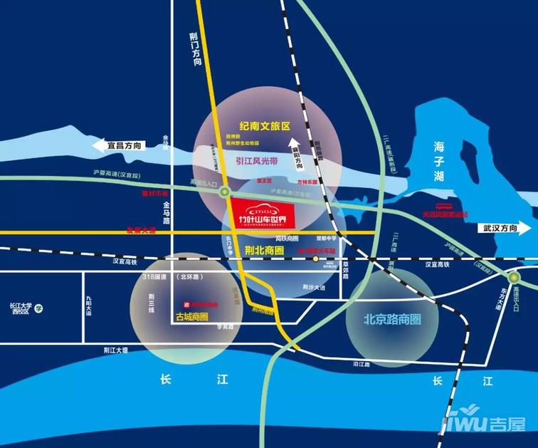 荆州竹叶山车世界附近,荆州竹叶山车世界