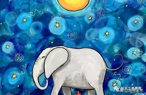 水粉作品风景清新,清凉一夏的水粉作品