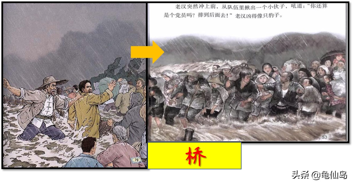 六年级上册闰土插图怎么画,新旧课本插图对比五年级语文