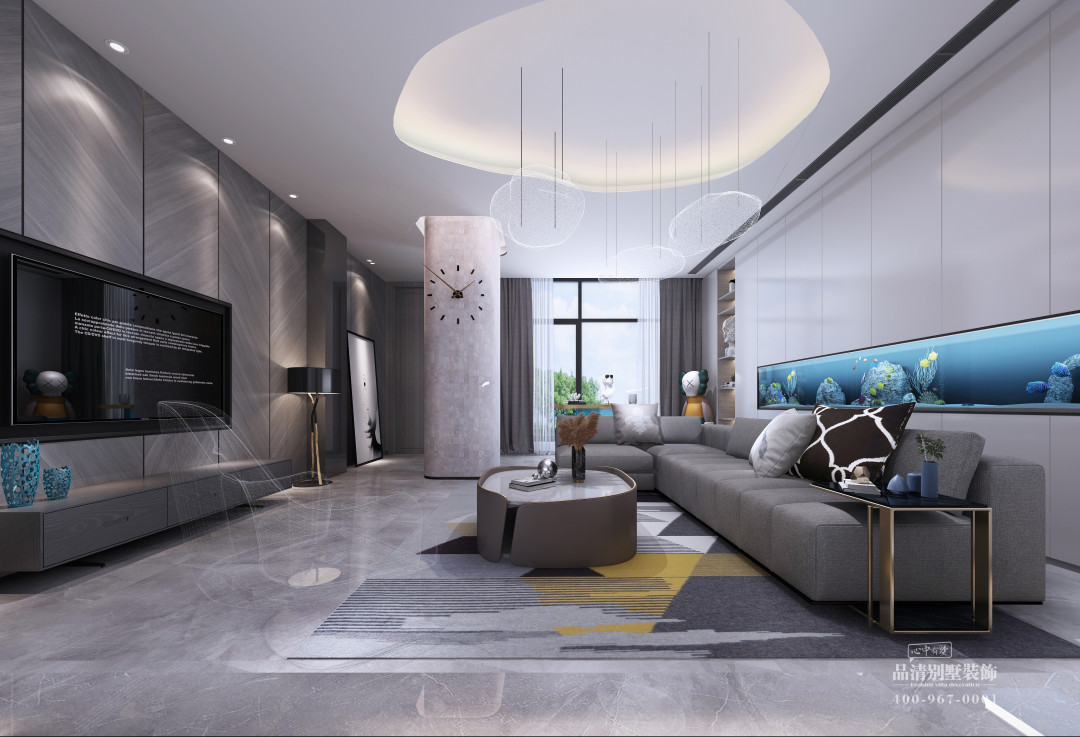 常州现代风格装修设计案例,常州别墅室内装修效果图