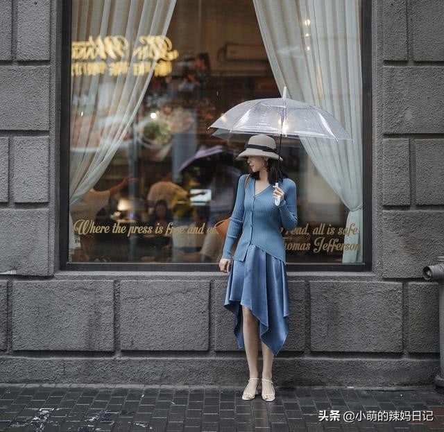 三木半身裙新款春秋,三木大码冬显瘦不规则毛呢半身裙