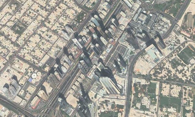 迪拜沙漠中的城市,迪拜沙漠之城全景图