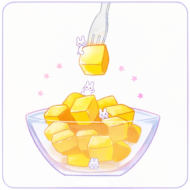 100个水彩美食插画,奈良美食插画