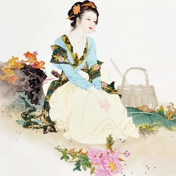 阅《英云梦》曲坊颐园蕴深色,畔石晕润水音轻。