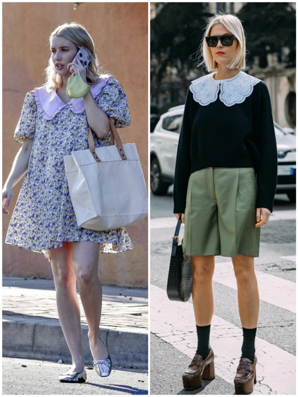 今年最流行的娃娃领衣服,娃娃领的衣服最减龄了