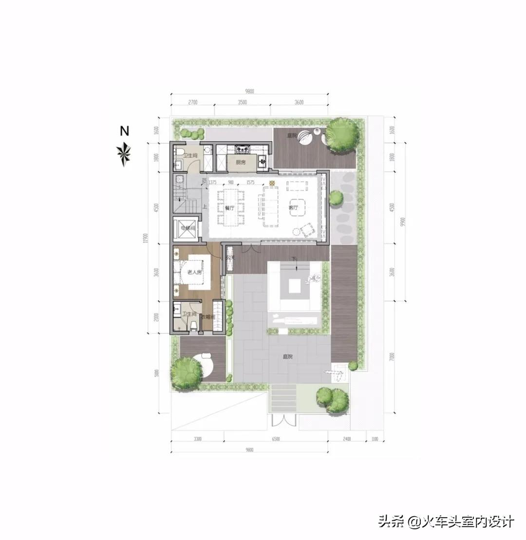隐于青山秀水中的中式合院别墅,雅宅别墅新中式合院