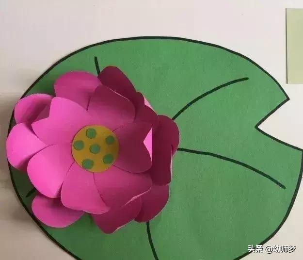 半成品荷花睡莲手工材料包,荷花睡莲水池制作