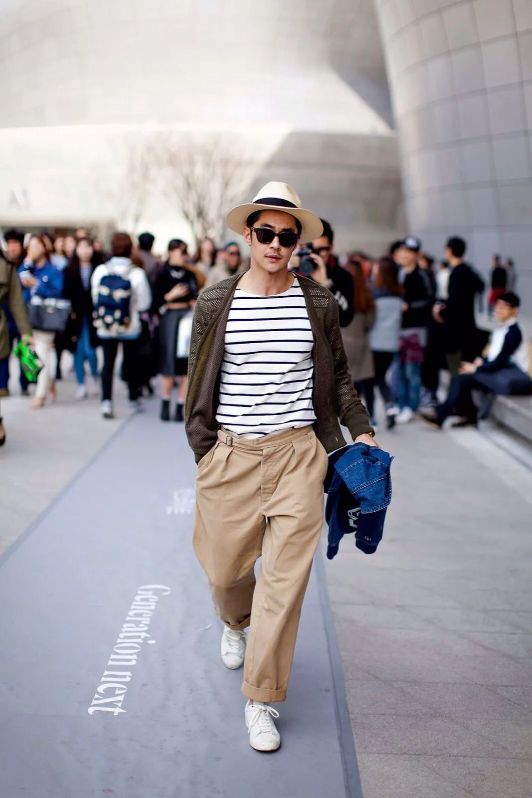 收褶裤子显瘦,复古阔腿百褶裤