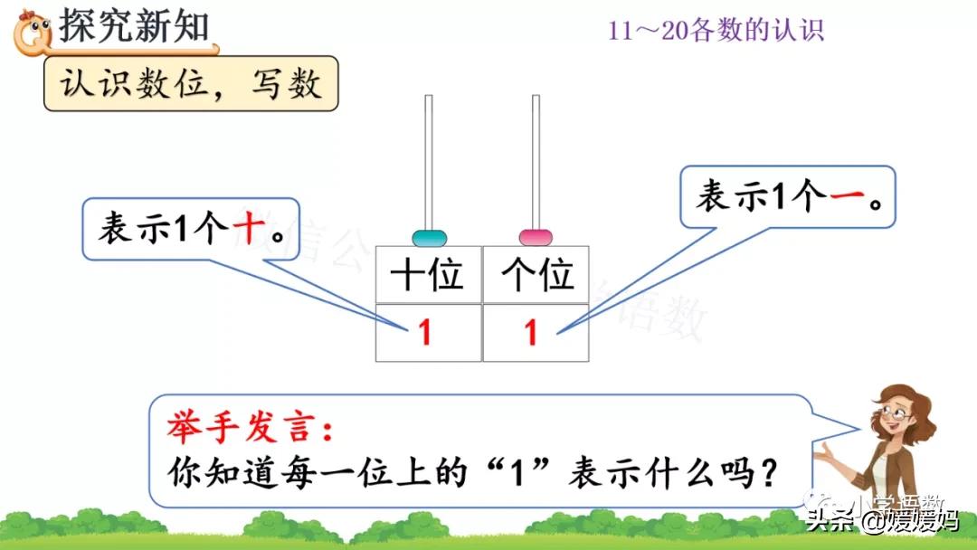 一年级数学数位练习题,一年级认识数位教学视频