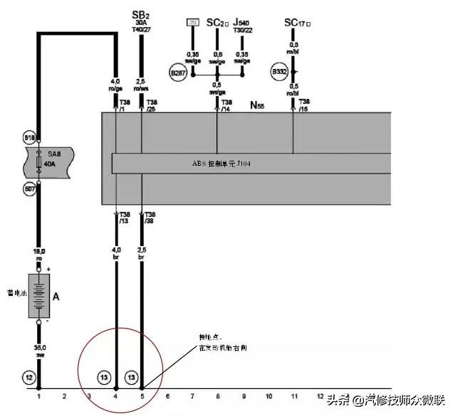 迈腾abs自检有通电的声音,迈腾b7abs故障灯全亮