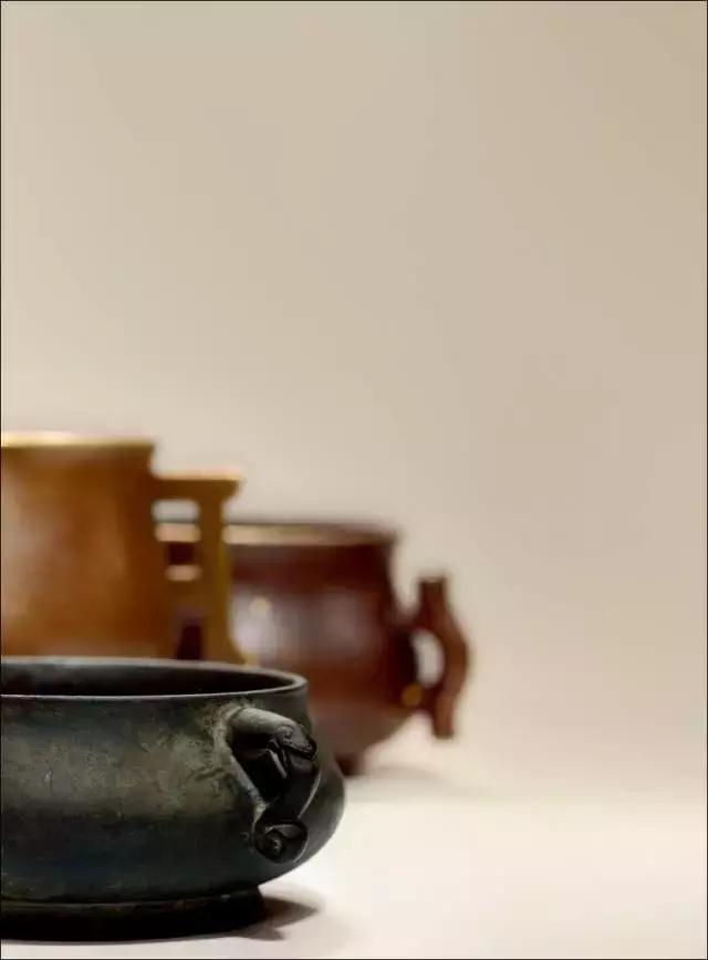 鼎形香炉,案头雅物