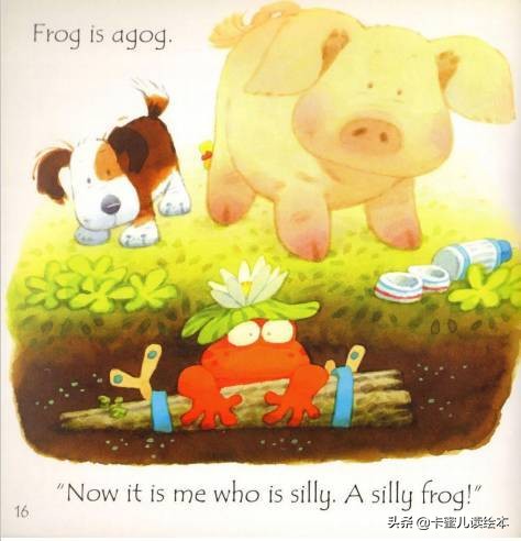 关于动物的英文小绘本故事大全,兔子和青蛙英文绘本