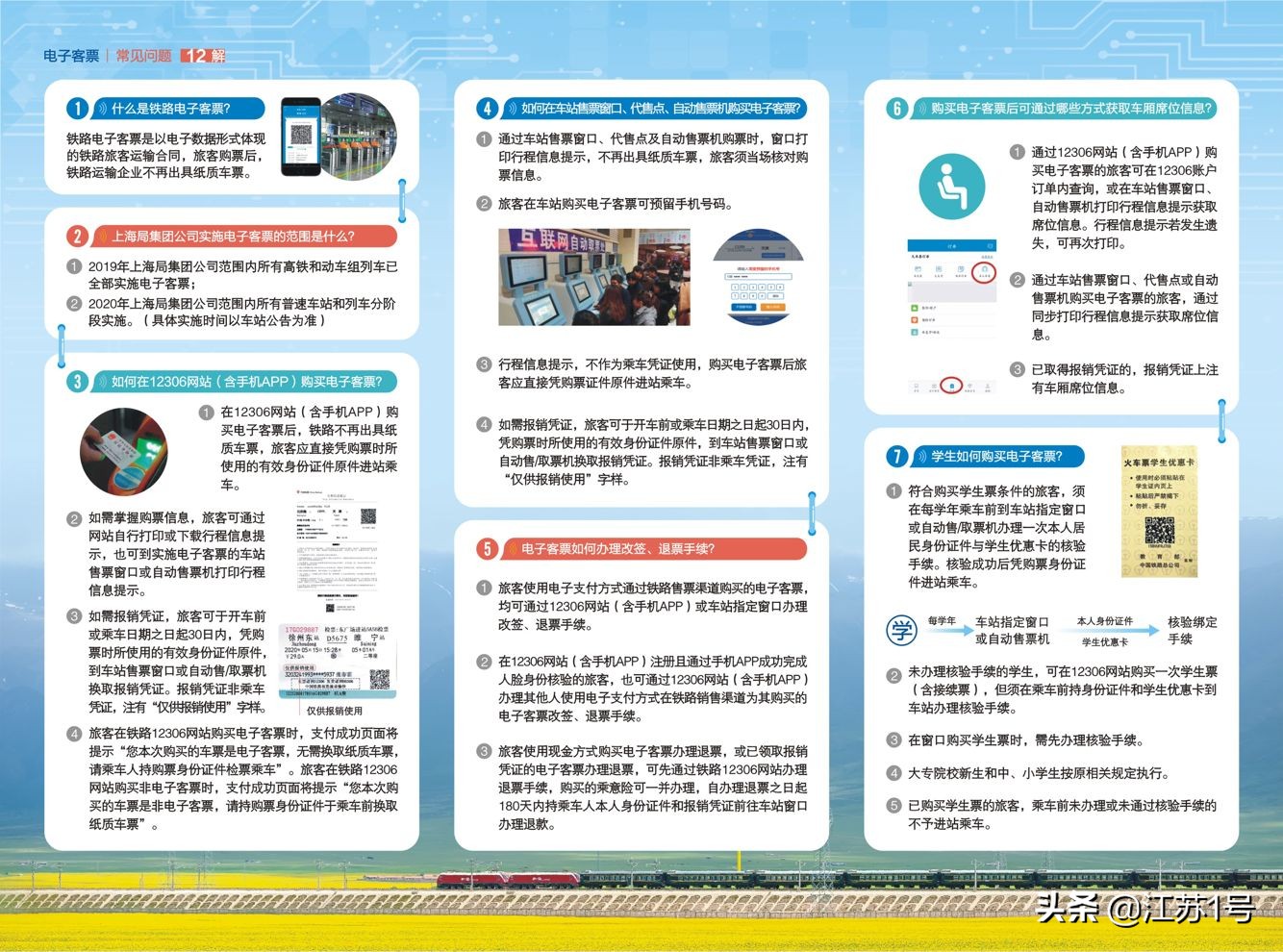 全国普速铁路6月20日起实施电子客票长三角65个普速42个高普混合车站告别纸质火车票