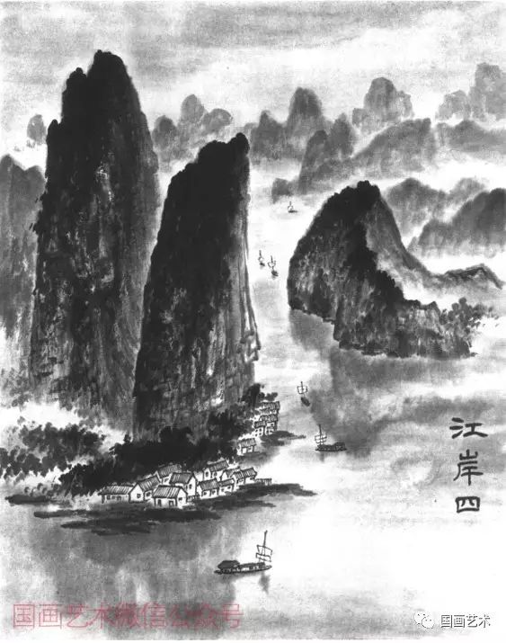 山水画基础技法分享,师恩钊泼墨山水画技法视频