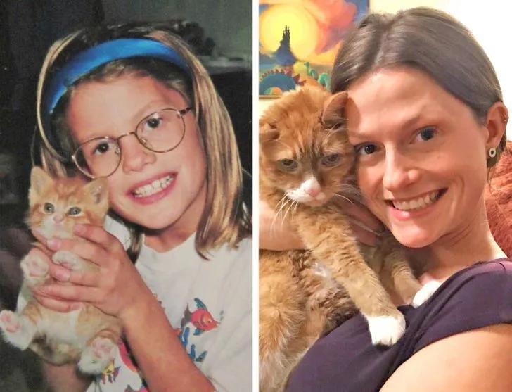 珍贵照片猫咪,猫咪和主人令人惊艳的合照