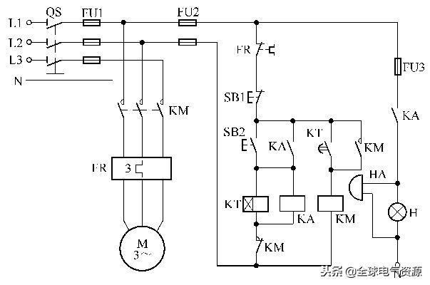 电动机综合保护器电路图及接线图,两台电动机顺序启动逆序停止电路图