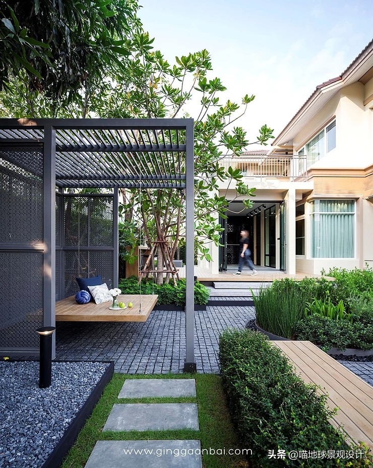 100款庭院廊架图片,中式庭院亭子设计效果图